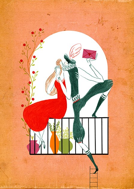 romeo en julia, antwerp symphony orchestra, illustration, ferry tales, sabien clement