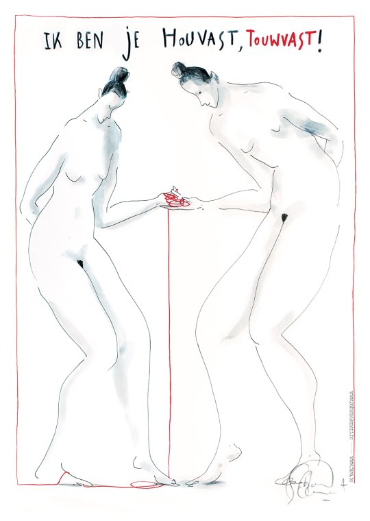 zine, illustratie, kijk, durf te kijken, post, brief, originele briefkaart, troost, moed, houvast