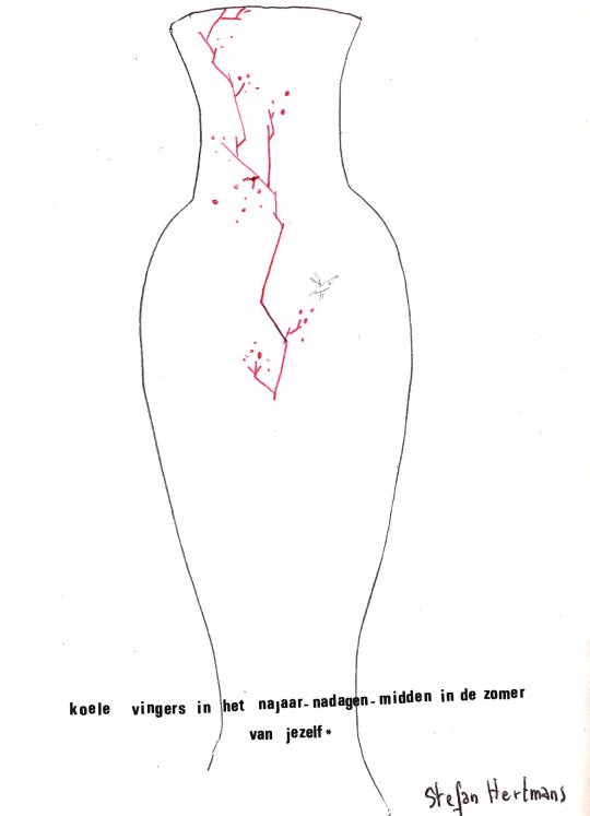 startschets voor de grote vaas
